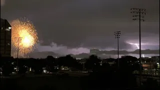 Kaboom Town Fireworks Show Goes on Despite Severe Thunderstorm