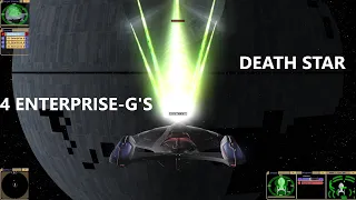 4 Enterprise G's VS The Death Star | Star Trek VS Star Wars | Star Trek Bridge Commander |