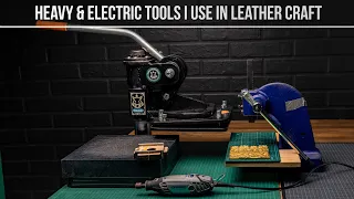 Heavy & Electric Tools I use in Leather Craft 🏗️🔌 [RU Subs]