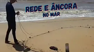 PESCARIA DE REDE ARMADA COM ÂNCORA, NO MAR