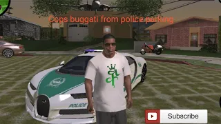 Taking  Cops buggati Chiron from police station #gameplay #GTA:SA #fastestcar