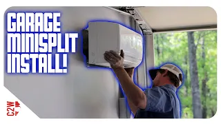 Ductless Mini Split Install IN MY GARAGE!! | AC & Heating System