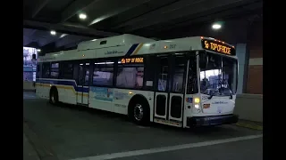 Bee-Line Bus: On Board NABI 40LFW Hybrid [#298] Route 45Q Bus to Top of Ridge