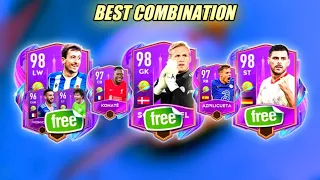 BEST COMBINATION OF FREE  PLAYERS IN FLIGHT PATH IN SUMMER VACATION EVENT IN FIFA MOBILE 22