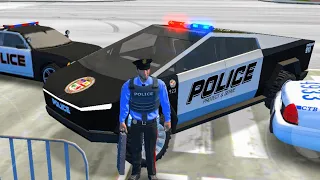 Police Sim 2022 Simulator - Tesla Cybertruck Police Car Arrest Criminal - Android Car Gameplay #2