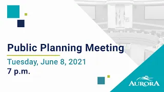 June 8, 2021 Public Planning Meeting