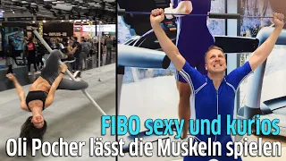 FIBO 2019 in Köln: Oliver Pocher trainiert mit Ralf Möller auf der Fitness-Messe