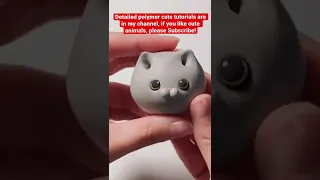 🐱Easy Clay Cat Face Tutorial For Beginners !