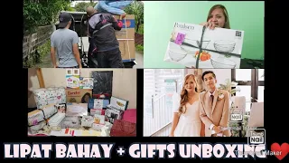 Dj & Mau vlogs: Lipat bahay + wedding gifts unboxing ❤️ | Mau Villena