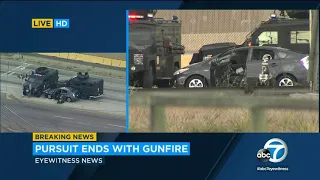 POLICE CHASE: Possible murder suspect pulled out of chase vehicle after dramatic standoff I ABC7