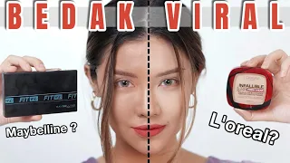 BATTLE BEDAK #VIRAL : L'OREAL INFALLIBLE FRESH WEAR 24H VS MAYBELLINE FIT ME MATTE POWDER FOUNDATION