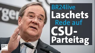 BR24live: Armin Laschet auf dem CSU-Parteitag in Nürnberg | BR24