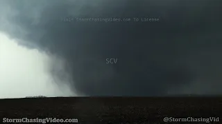 Large Tornado and Destroyed Home, Palmer, Iowa - 4/12/2022