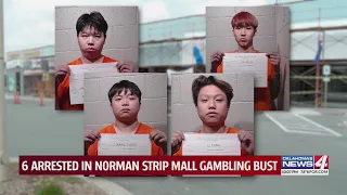 Norman police bust illegal gambling operation in strip mall, six arrests made so far