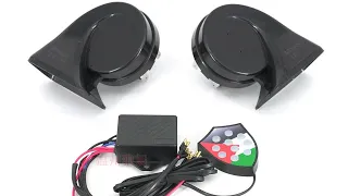12V Horn + 10 sound Controller+light
