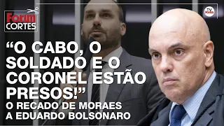 Alexandre de Moraes detona Eduardo Bolsonaro sobre fala de cabo e soldado fecharem STF