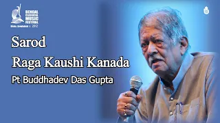 Raga Kaushi Kanada on the Sarod I Pt Buddhadev Dasgupta I Live at BCMF 2012