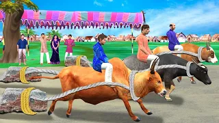 विशाल भैंस Vs बैल चुनौती Giant Buffalo Vs Bull Challenge New Funny Comedy Video