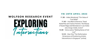 WRE 2022 "Exploring Intersections" - Friday 29 April (morning programme)