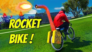 1000Hp Rocket Bike Escapes Cops in GTA 5 RP