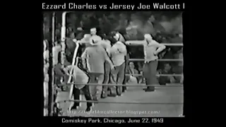 Ezzard Charles vs Jersey Joe Walcott 1   22/6/1949