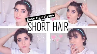 Easy Hairstyles for Short Hair 💇 My GO-TO Hairstyles