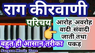 राग कीरवाणी कैसे गायें | Raag Kirwani Ka Parichay | आलाप के साथ सीखें | हारमोनियम ट्यूटोरियल