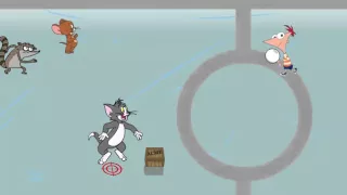 Dodgeball Tournament - Tom And Jerry vs Finn and Rigby - Game Preview