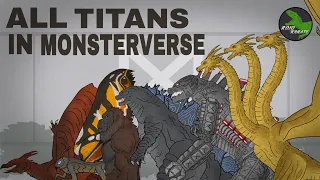 All Titans in Monsterverse || Size Comparison || [Animated]