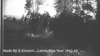 WW2 in Latvia,Riga. Rare war footage 1941- 44. Germans,Russians in Latvia,Riga.