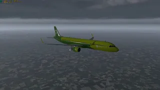 X Plane 11(Vulkan) Approach URMM(Мин. Воды) Жесткая посадка. Ивент Контроль. Много бортов. A321-S7