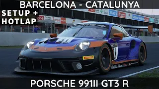 ACC | Porsche 991ii GT3 R @ Barcelona Catalunya | Setup walk-through | Hotlap |