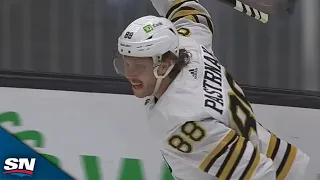 David Pastrnak Scores Cheeky Wrister On Breakaway For 700th NHL Point