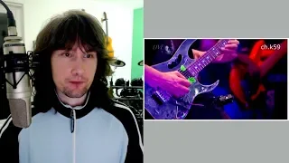 British guitarist reacts to Steve Vai's LIVE nightmare scenario!