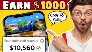 How to Earn $1,000 Online For FREE Copy & Pasting Photos Legally! (Make Money Online)