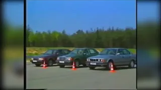 Сравнительный тест BMW 5 E34, Mercedes W124 и Saab 9000. Перевод на русский.