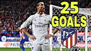 جميع اهداف كريستيانو رونالدو على اتلتيكو مدريد ● 25 هدف HD | تعليق عربي