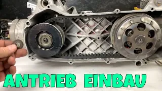 Overrangekit Antrieb in Racing Motor einbauen (Wandler, Kupplung, Variomatik, Riemenscheibe)