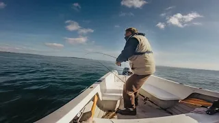 Man Fishing Alone out in the Atlantic - TINY BOAT FISHING | FULL DOCUMENTARY