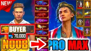 *NEW* season Noob to PRO Challenge - Watch how it became Free Fire Ms Rainbow