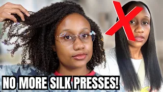 Why I DONT Silk Press My Type 4 Natural Hair | No More Silk Presses