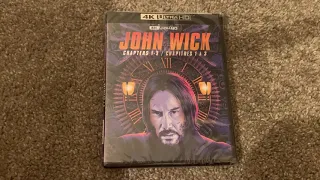 John Wick Chapters 1-3 4K Blu ray Collection Unboxing