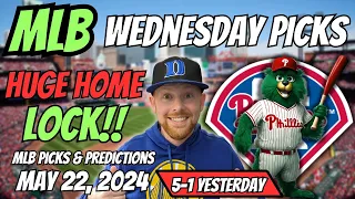 HUGE MLB LOCK!! MLB Picks Today 5/22/2024 | Free MLB Picks, Predictions & Sports Betting Advice