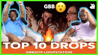 TOP 10 DROPS 😱 Grand Beatbox Battle Loopstation 2019|Brothers Reaction!!!!