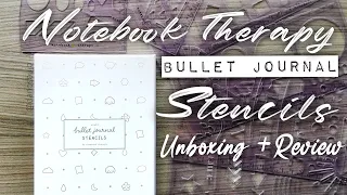 ✨Notebook Therapy Tsuki Bullet Journal Stencils REVIEW + UNBOXING + TIPS  ✨| Dano's Bujo