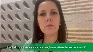 Portobello promove campanha para arrecadar doações as vítimas das enchentes no RS