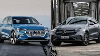 Лучшие электрические кроссоверы Mercedes-Benz EQC 400 4Matic 2020 vs Audi e-tron 2020