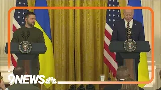 Ukrainian President Zelenskyy visits Biden at The White House