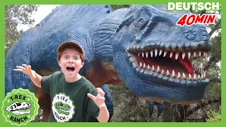 Dinosaurier-Versteckspiel in der Dinosaurier-Welt | T-Rex Ranch - Dinosaurier für Kinder