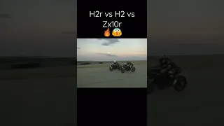 Ninja H2r vs H2 vs Zx10r😱🔥